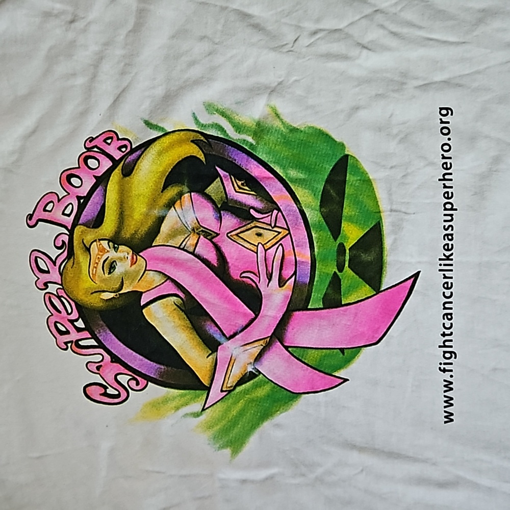 Breast Cancer Fight Like A Superhero Graphic Tshirt
